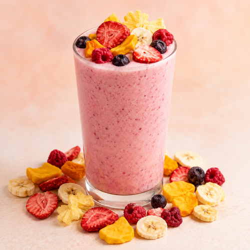Dans un smoothie
ou milkshake